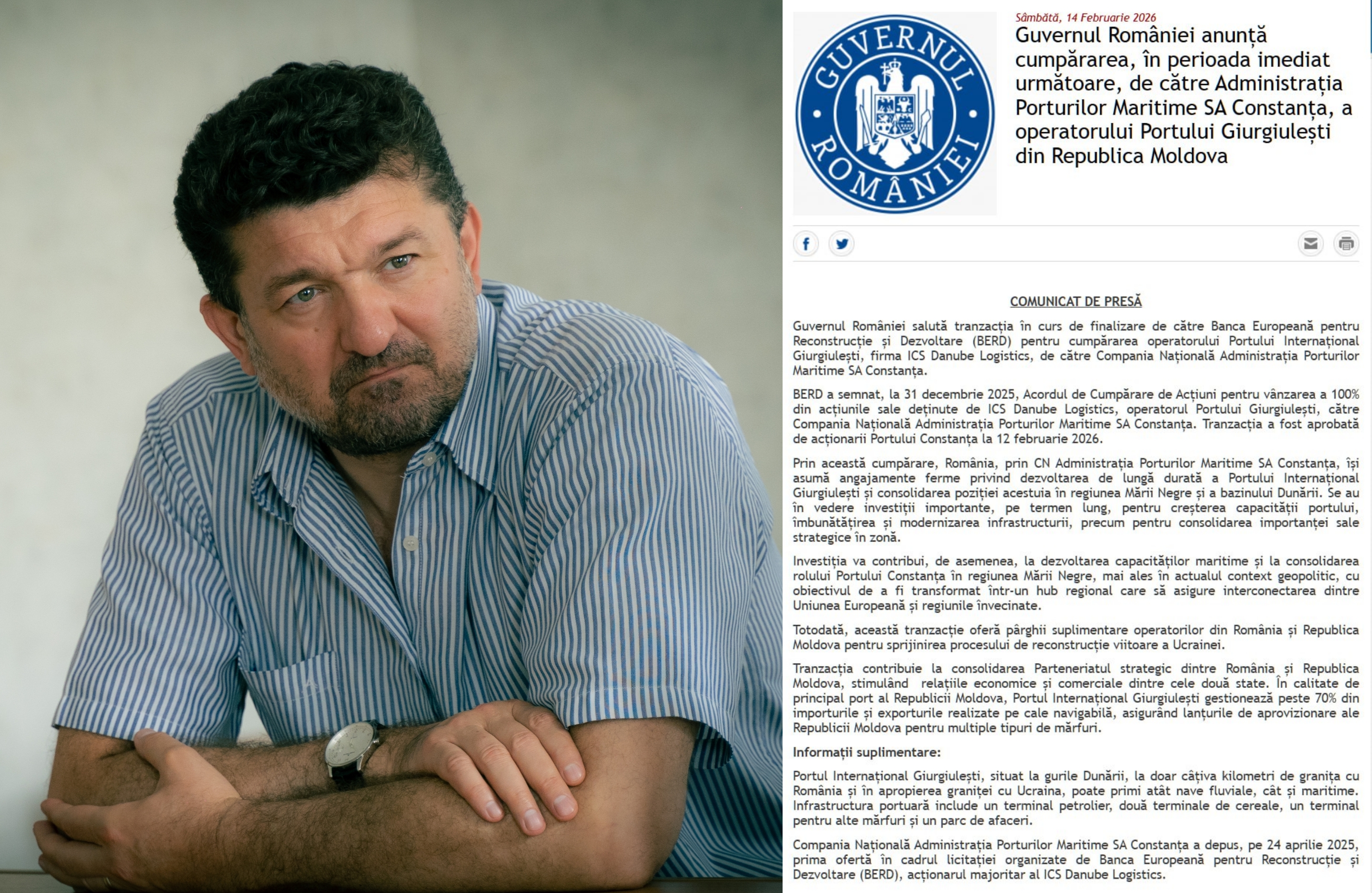 Мунтян: После отказа от Джурджулештского порта, PAS откажется и от всех остальных стратегических активов Республики Молдова.